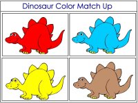 Dinosaur Color Match Up Game