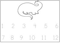Dinosaur Numbers – Trace the numbers