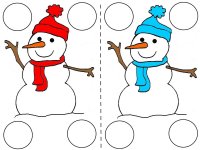 Snowman memory game