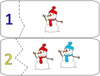 Snowmen Number Puzzles