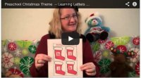 Preschool Christmas Theme Video –Learning Letters