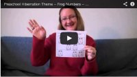 Frog Number Worksheet. Teach and learn numbers 1 - 12 for preschool or
 young children during hibernation theme or a frog theme.