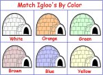 Match the igloos by color