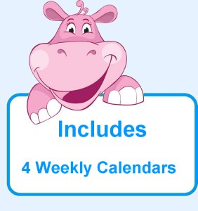 Infant Weekly Calendar for baby lesson plans
