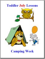 Toddler Lesson Plans – Week 4 – Camping Theme