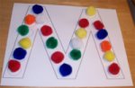 Letter M Color Game