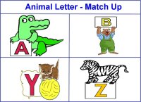 Animal Letter Match Up Activity for toddlers ages 18 – 36 months
