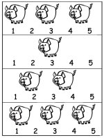 Pig Worksheet use with numbers 1 through 5