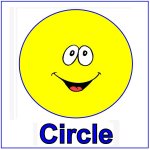 Toddler Shape Display – Yellow circle  for October's lesson plans