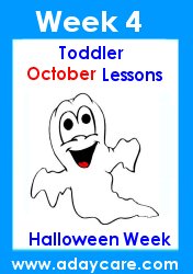 Toddler Lesson Plans for October – Week 4 – Halloween Theme