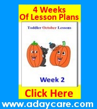 Toddler October curriculum includes 4 weeks of lesson plans