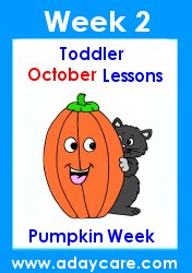 Toddler Lesson Plans for October – Week 2 – Pumpkin Theme
