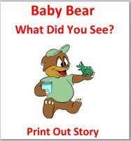 Baby Bear What Did You See? Color Week Story – Printable Book