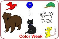 Toddler January Poster Week 3 Color week lesson plan