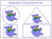 Teddy Bear Shape Match Up