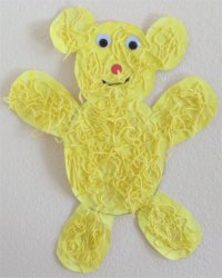 Fuzzy Teddy Bear Craft