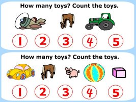 Preschool Math Activity - count the toys
