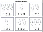 Count the mittens worksheet