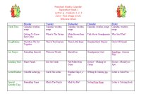 Preschool Weekly Calendars *** View Free Samples for January March