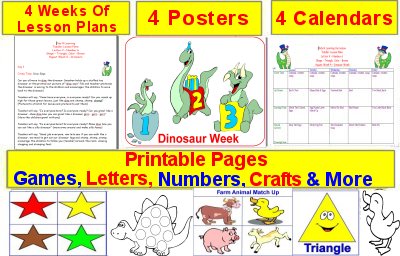 Download Toddler August Lesson Plans With Birds, Nursery Rhymes, Picnics, Barbecues & Dinosaurs