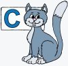 Letter C Cat