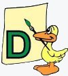 Letter D Duck