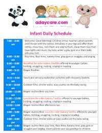 pdf infant daily schedule